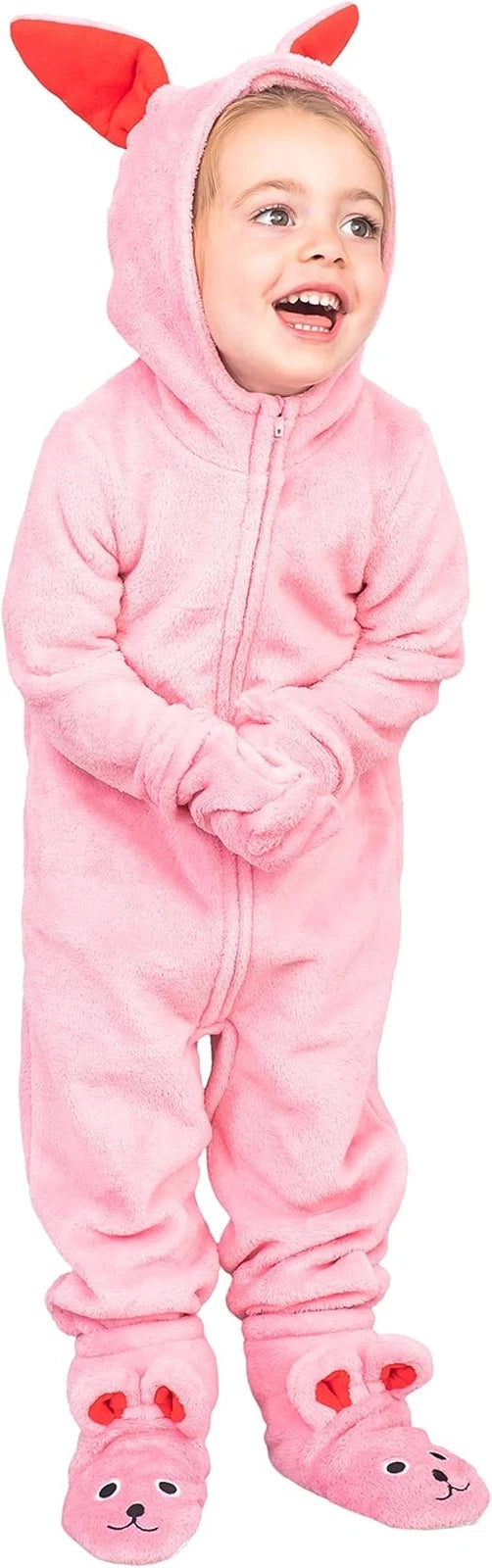 Kids/Youth/Toddler Christmas Pink Bunny Jumpsuit Halloween Christmas Costume