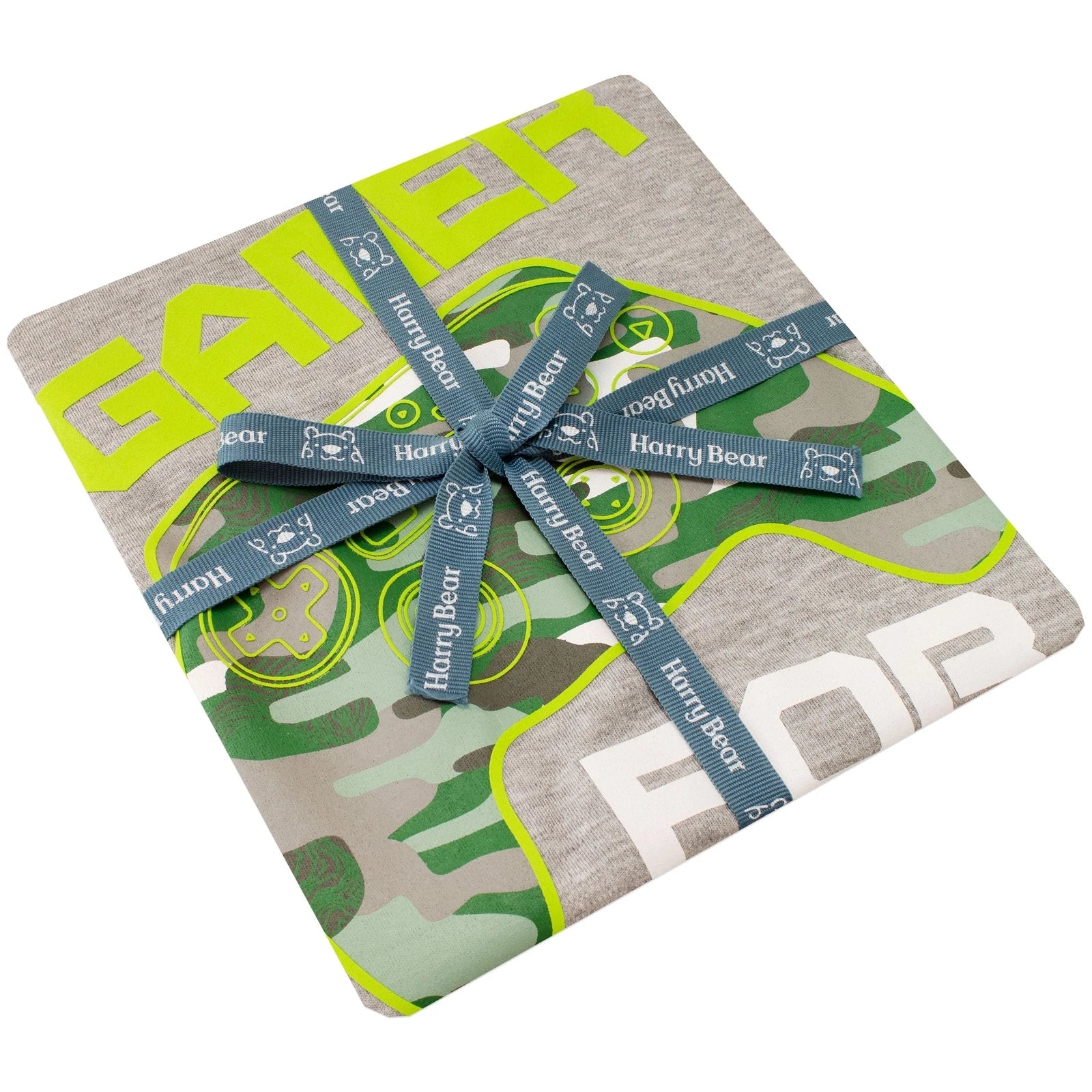 Gaming Pyjamas Kids Boys 6 7 8 9 10 11 12 Years PJ Set Camouflage Grey Green