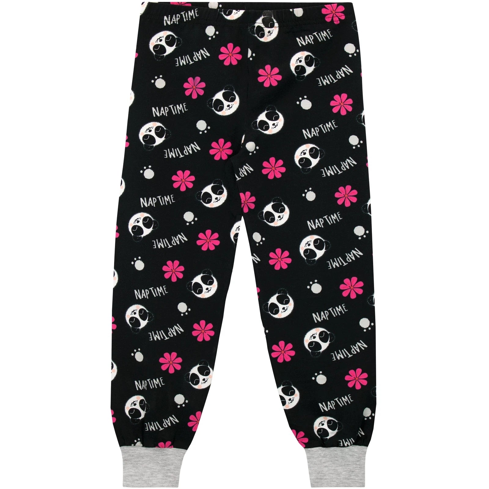 Happy Panda Pyjamas Kids Girls 6 7 8 9 10 11 12 13 Years PJs T-Shirt Trousers