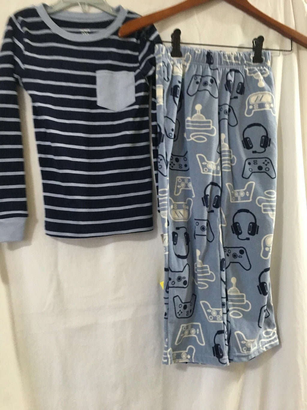 New Carter's Video Game Cotton Shirt Fleece Pants Pajama Set 2 pc Boy U Pick