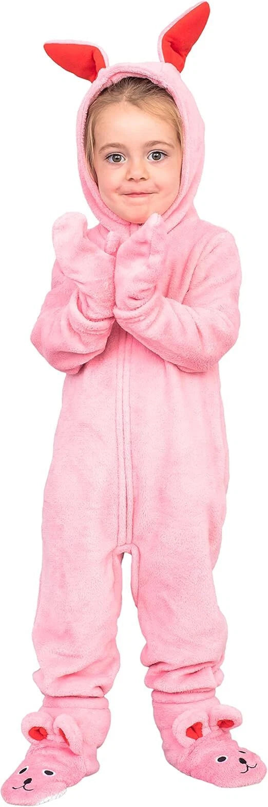 Kids/Youth/Toddler Christmas Pink Bunny Jumpsuit Halloween Christmas Costume