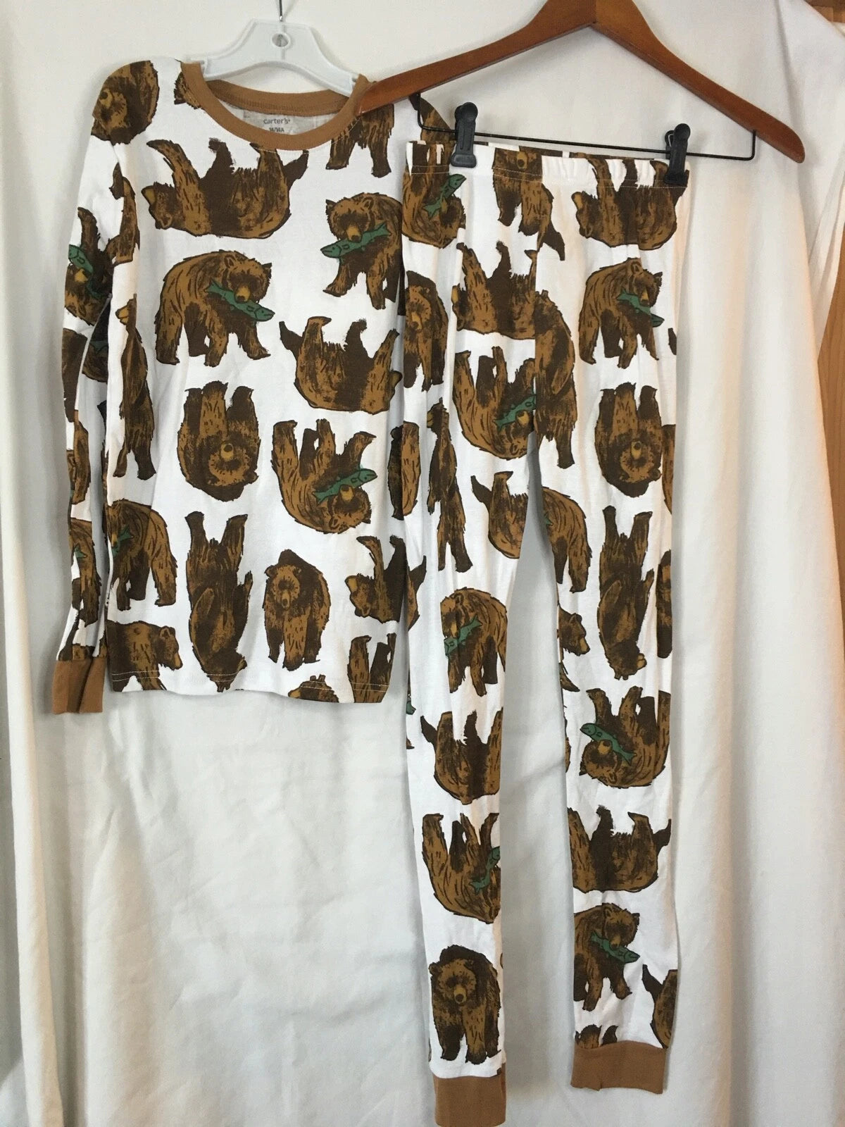 New Carter's Boys Bear Pajama set Snug Fit LONG Sleeve U pick