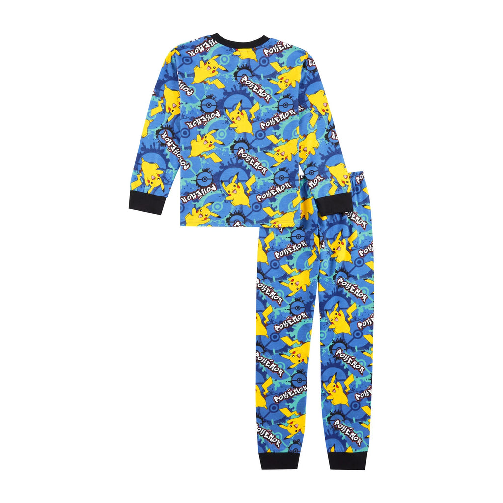 Pokemon Boys Pyjamas | Pikachu Pjs for Kids | 100% Cotton Pjs | Official Merch