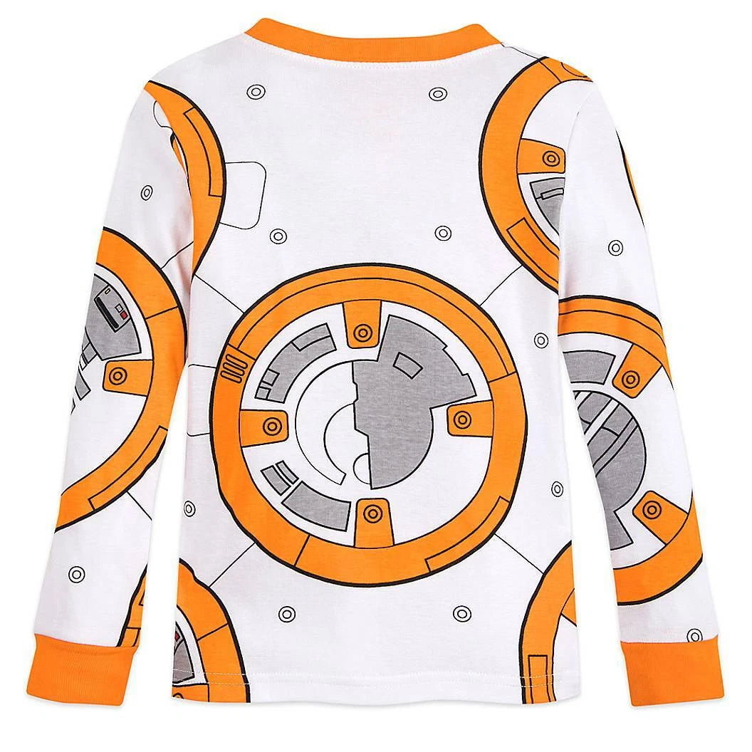 NWT Disney Store Star Wars BB-8 Costume PJ Pals Pajama Set Robot Kids Sz 5,6,7,8