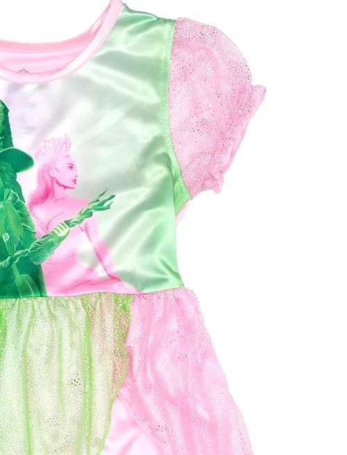 Wicked Girls Nightgown Pajamas Gown 5 6 7 8 Movie Elphaba Glinda Pink Green NWT
