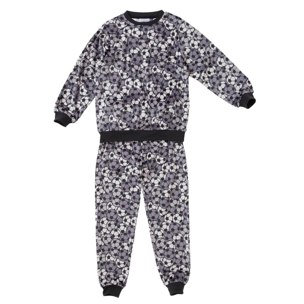 Boys Pyjama PJ Nightwear Sets 2 Piece Check Bottom Loungewear Short Long Bedlam