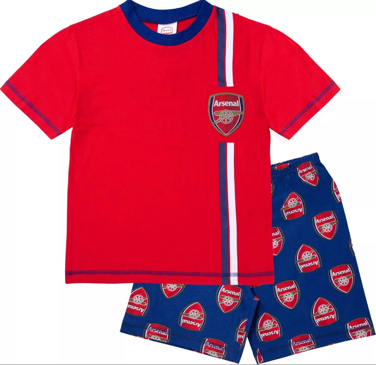 Arsenal FC Kids Short Pyjama Set Red 3 - 15 Years