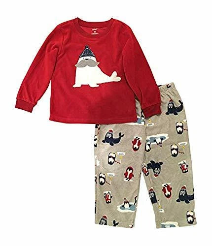 Carter's Boys 2 Piece Pajama Set (Walrus Fleece)