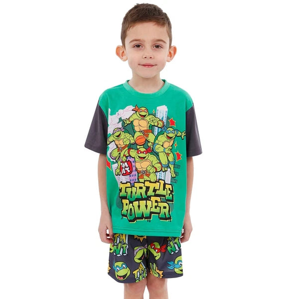 Teenage Mutant Ninja Turtles Pyjamas | Boys TMNT PJs | Short Pyjama Set For Boys