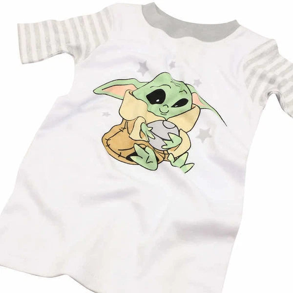 Star Wars Mandalorian Baby Yoda 4 Piece Cotton Pajama Set Size 3T