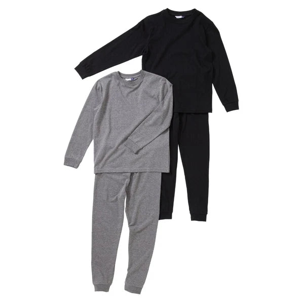 Boys Pyjama PJ Nightwear Sets 2 Piece Check Bottom Loungewear Short Long Bedlam