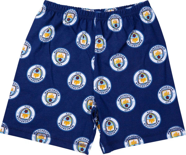 Manchester City F.C Boys Short Pyjamas, MCFC Summer Official Football Pjs