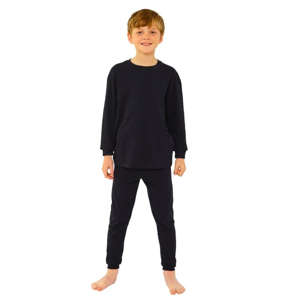 Boys Pyjama PJ Nightwear Sets 2 Piece Check Bottom Loungewear Short Long Bedlam