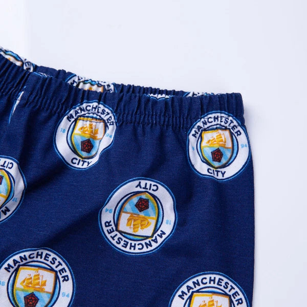 Manchester City F.C Boys Short Pyjamas, MCFC Summer Official Football Pjs