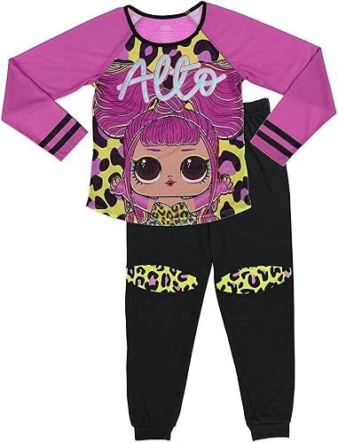 L.O.L. Surprise! Girls' Cozy Long Sleeve Pajama Set Adorable 2-Piece Sleepwear