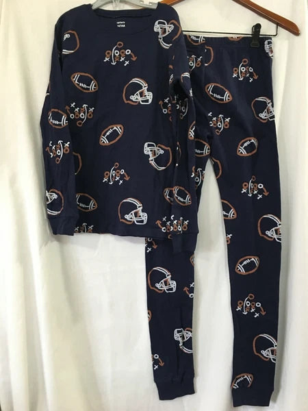 New Carter's Boys Football Pajama set 2 pc Snug Fit long sleeve U pick Navy
