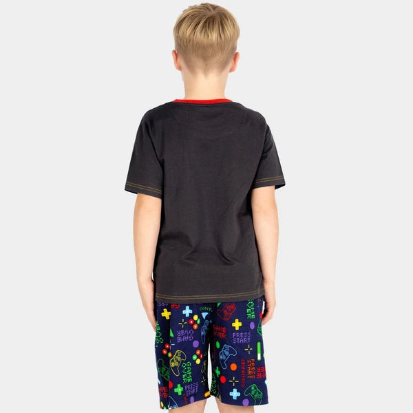 Harry Bear Short Gaming Pyjamas | Boys Gamer Pjs | Short Pyjama Set For Boys
