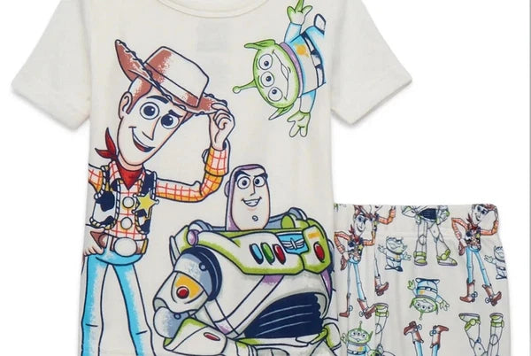 Toy Story Toddler Boy's Woody, Buzz, LGM 3-Piece Soft Character Pajama Set