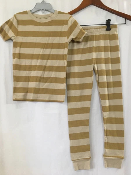 NEW Carter's Boys Stripes Pajama set Snug Fit Short Sleeve Pants Mustard U pick