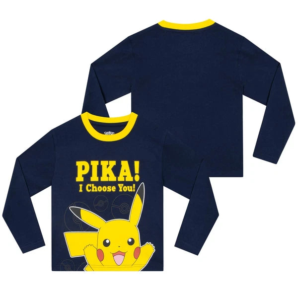 Pokemon Pyjamas | Pikachu Boys Pyjama Set | Boys Pokemon PJs