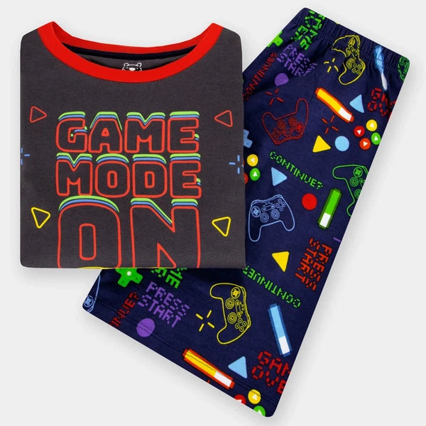 Harry Bear Short Gaming Pyjamas | Boys Gamer Pjs | Short Pyjama Set For Boys