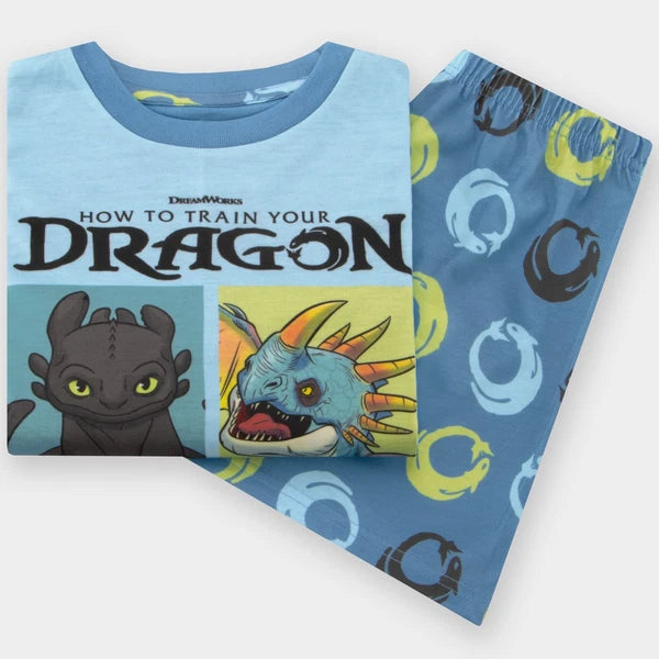 How To Train Your Dragon Pyjamas | Boys Toothless Short Pyjamas | Boys Pjs