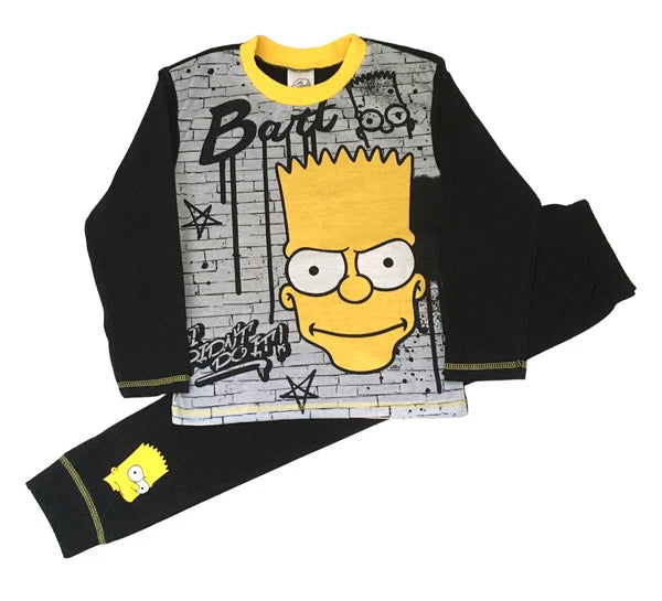 Boys BART SIMPSON long pyjamas, pjs, character nightwear  5 - 12 yrs