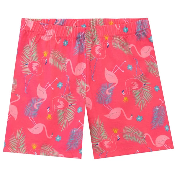 Flamingo Pyjamas Kids Girls 6 7 8 9 10 11 12 13 Years PJ Set Grey Pink T-Shirt
