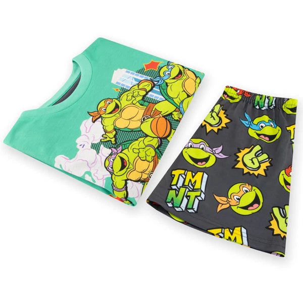 Teenage Mutant Ninja Turtles Pyjamas | Boys TMNT PJs | Short Pyjama Set For Boys