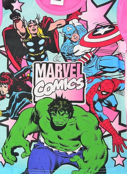 Officially Licensed Marvel Girls PJs Pyjamas - 5-12yrs