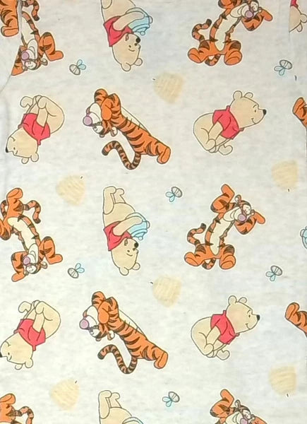 Winnie the Pooh and Tigger Toddler Kids Character Print Cotton Pajama Set
