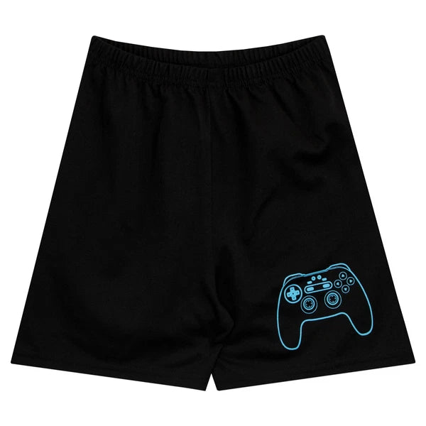 Gaming Short Pyjama Set Kids Boys 5 6 7 8 9 10 11 12 13 Years PJs Nightwear Red