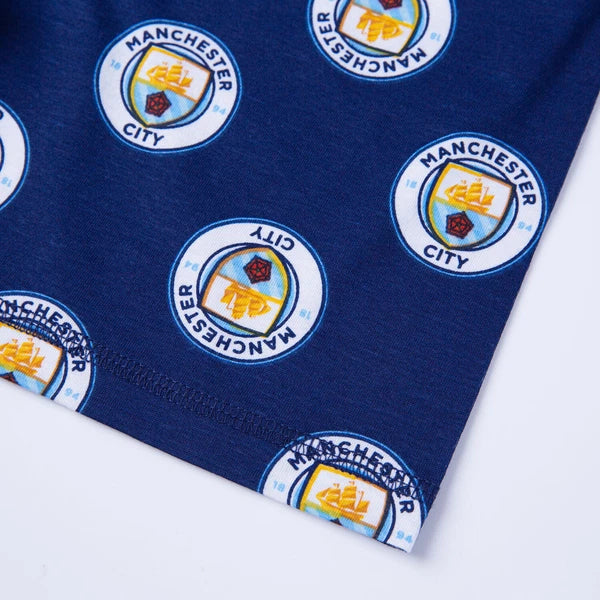Manchester City F.C Boys Short Pyjamas, MCFC Summer Official Football Pjs