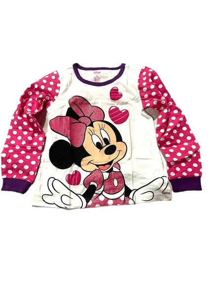 Disney Store Minnie Mouse PJ Pyjamas nightwear Gift Set Girls Pink Dots BNWT