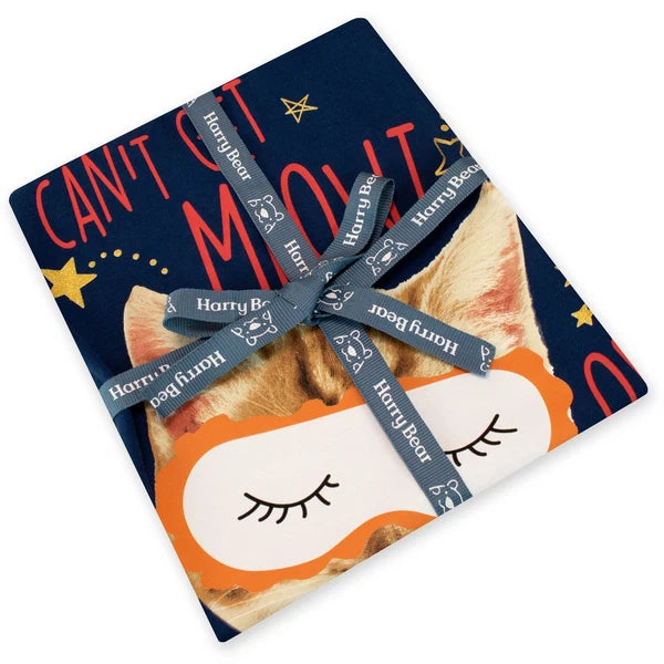 Sleepy Cat Pyjamas Kids Girls 6 7 8 9 10 11 12 13 Years Short PJs Sleepwear Red