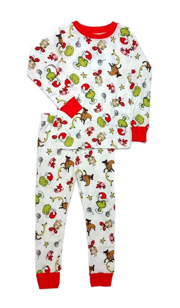 Carter's The Grinch, Max and Cindy Lou Who Toddler Kids Cotton Pajama Set