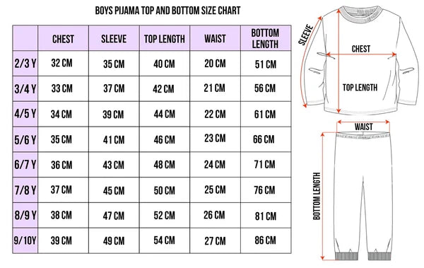 Minecraft Pyjama for Boys Long Sleeve Cotton Winter PJ Set Christmas Gift